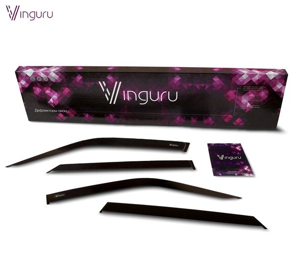 Дефлекторы окон Форд Фокус 2  Vinguru AVF23105